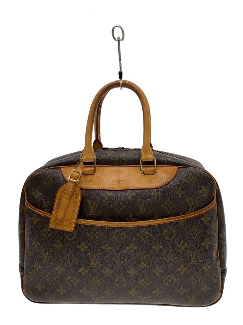 LOUIS VUITTON Bowling Vanity Deauville Monogram Canvas Brown All over